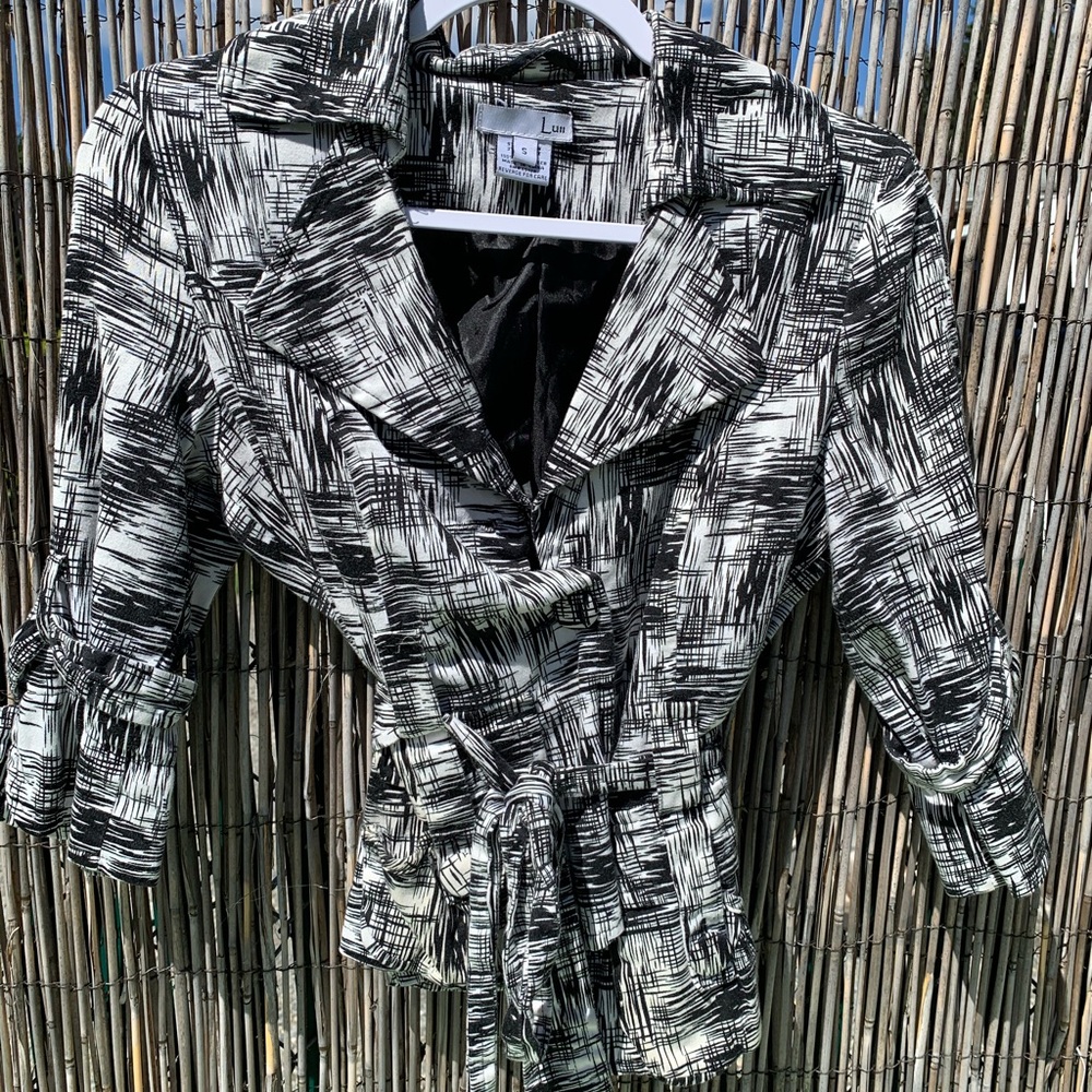 3/4 sleeve blazer jacket